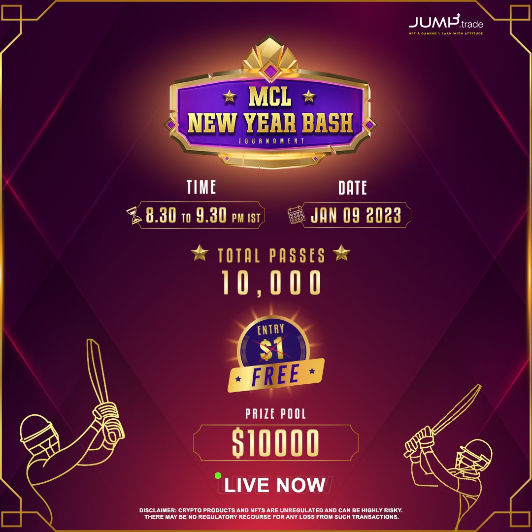 $10,000 MCL NEW YEAR BASH TOURNAMENT